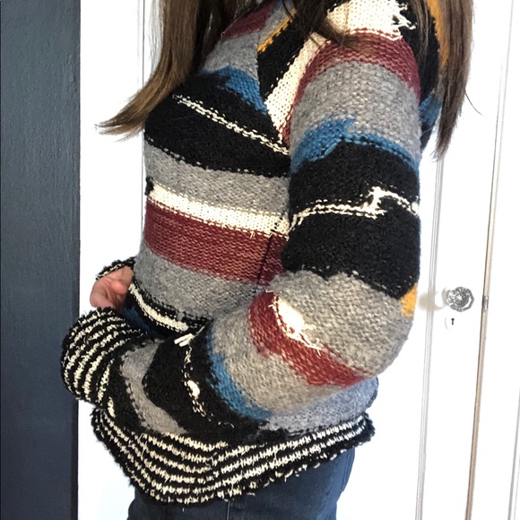 Free People  Montmartre Striped Sweater Size S/P - Picture 7 of 13